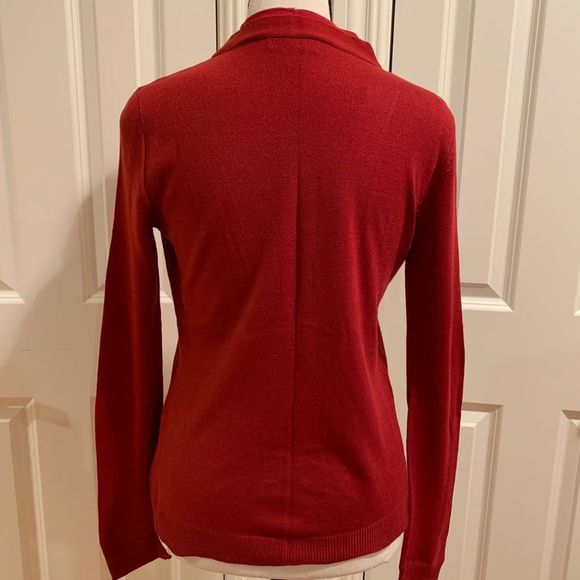 NY&C Red Cardigan Sweater Small - Picture 2 of 7